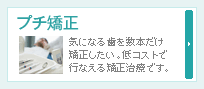 プチ矯正∥気になる歯を数本だけ矯正したい。低コストで行なえる矯正治療です。